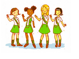 More girls join scouts for first time in history