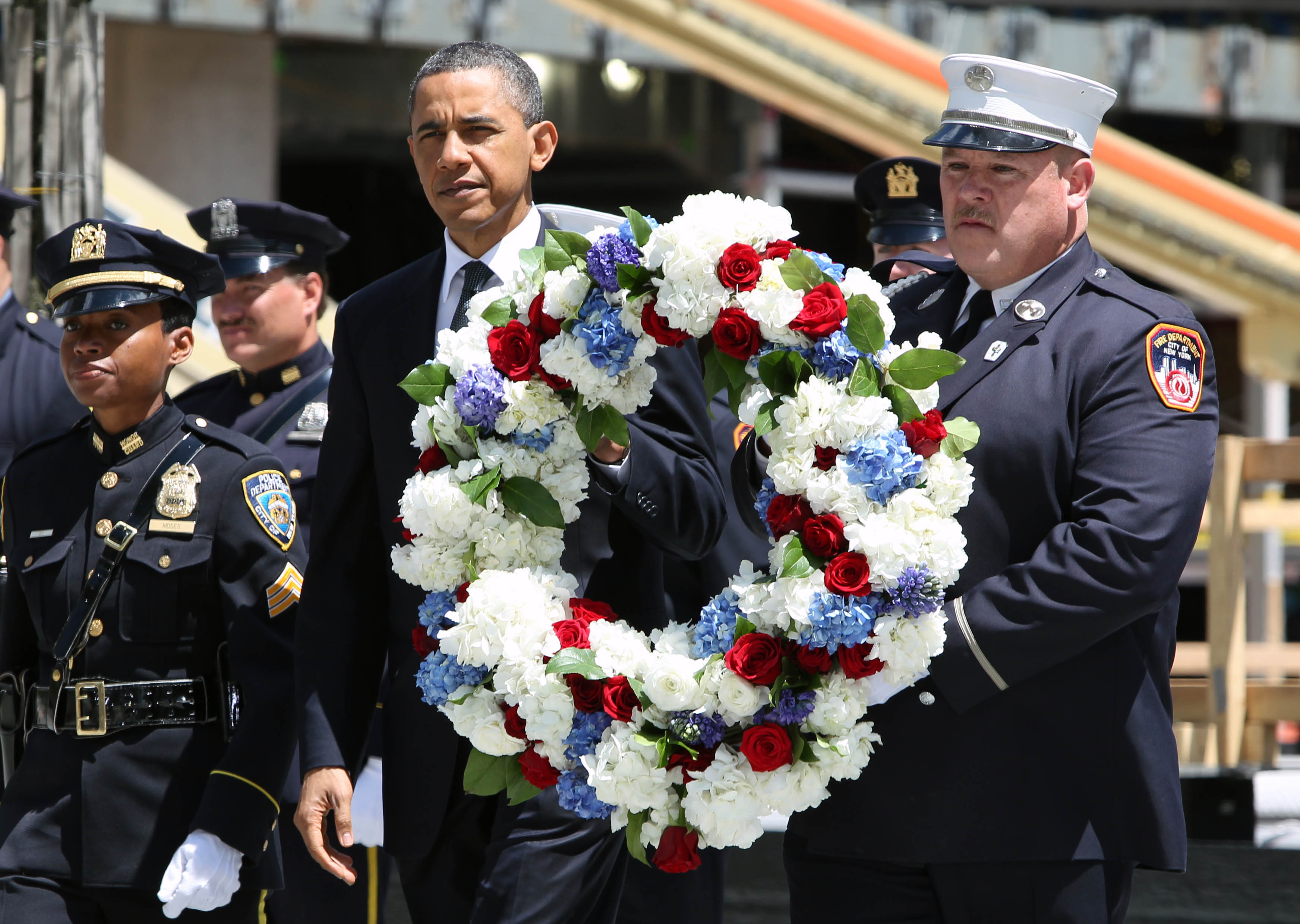 Obama made an emotional return to Ground Zero