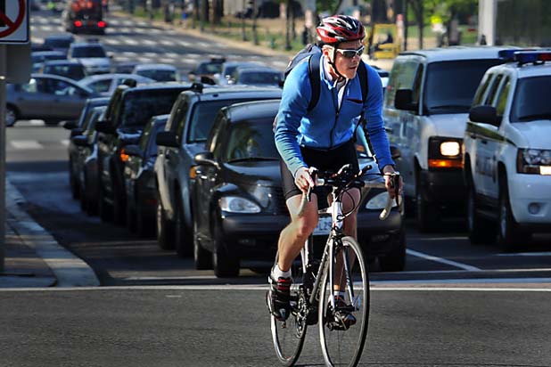 Cycling to work worse for your health than walking