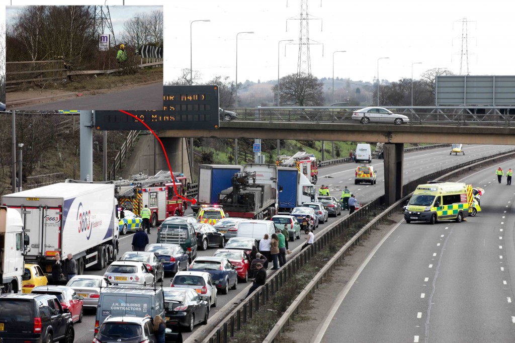 POLICE CAR ON EMERGENCY CALL CAUSED TRAFFIC CHAOS