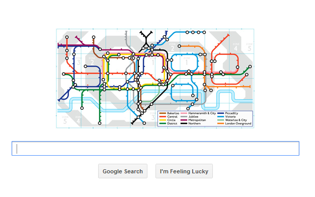 Google Doodle celebrates 150th anniversary of the London Underground