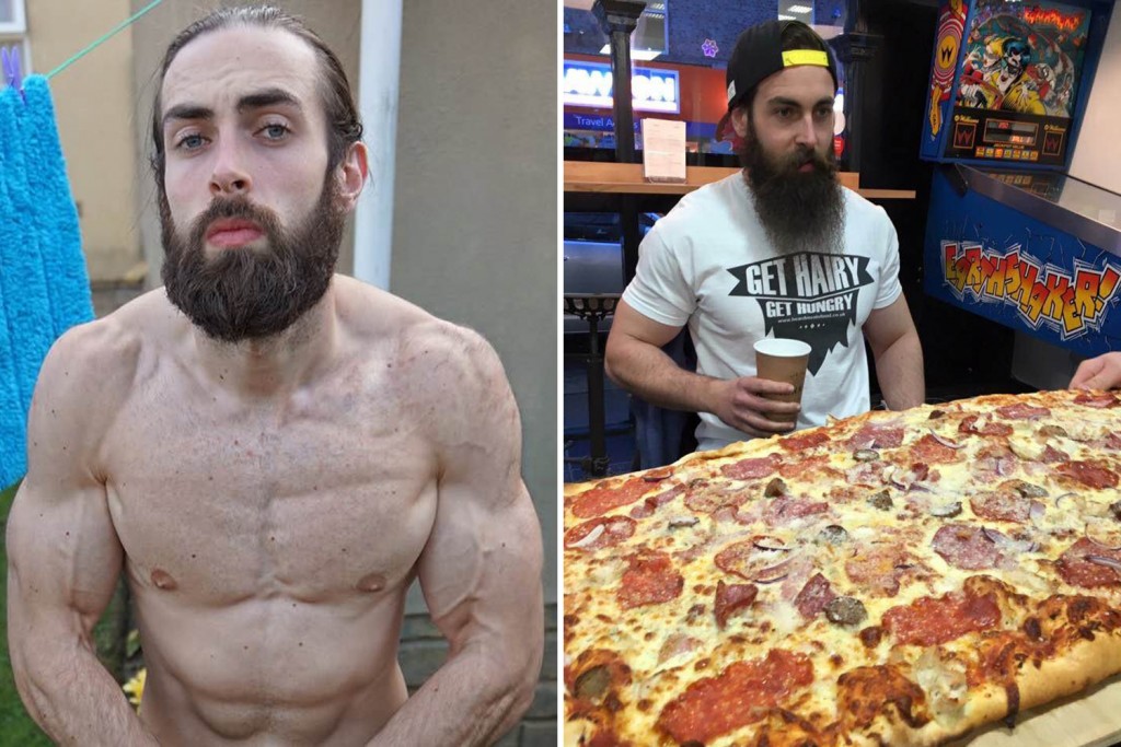 MAN GETS BODY FAT DOWN TO EIGHT PER CENT BY GORGING ON JUNK FOOD