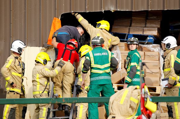 FIRE SERVICE RELEASES FOOTAGE OF MOMENT ‘CHEESE MAN’ WAS RESCUED