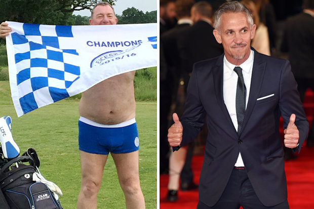 FOXES FAN CALLS OUT GARY LINEKER – BY PLAYING GOLF IN HIS PANTS