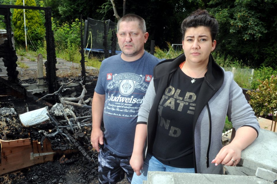 POLICE HUNTING ARSONISTS WHO SET FIRE TO POLISH FAMILY’S SHED