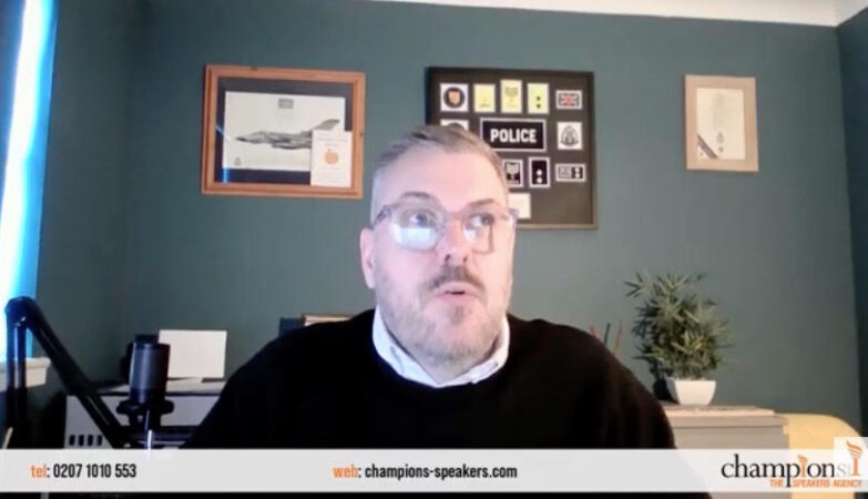 Ryan MacDonald, former police officer and mental health speaker, speaking in a Champions Speakers video interview