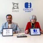 At MIPCOM Cannes, Shams and Origo Studios formalise production hub partnership: representatives of Sharjah Media City (Shams) and Origo Studios at the partnership signing