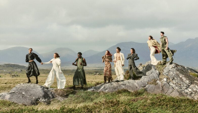 Ireland Fashion Week 2026 Set For 7 To 12 October After Campaign Launch: the Ireland Fashion Week 2026 Coming Home campaign cast on the rocks at Roundstone, Connemara, photographed by Damian Foxe